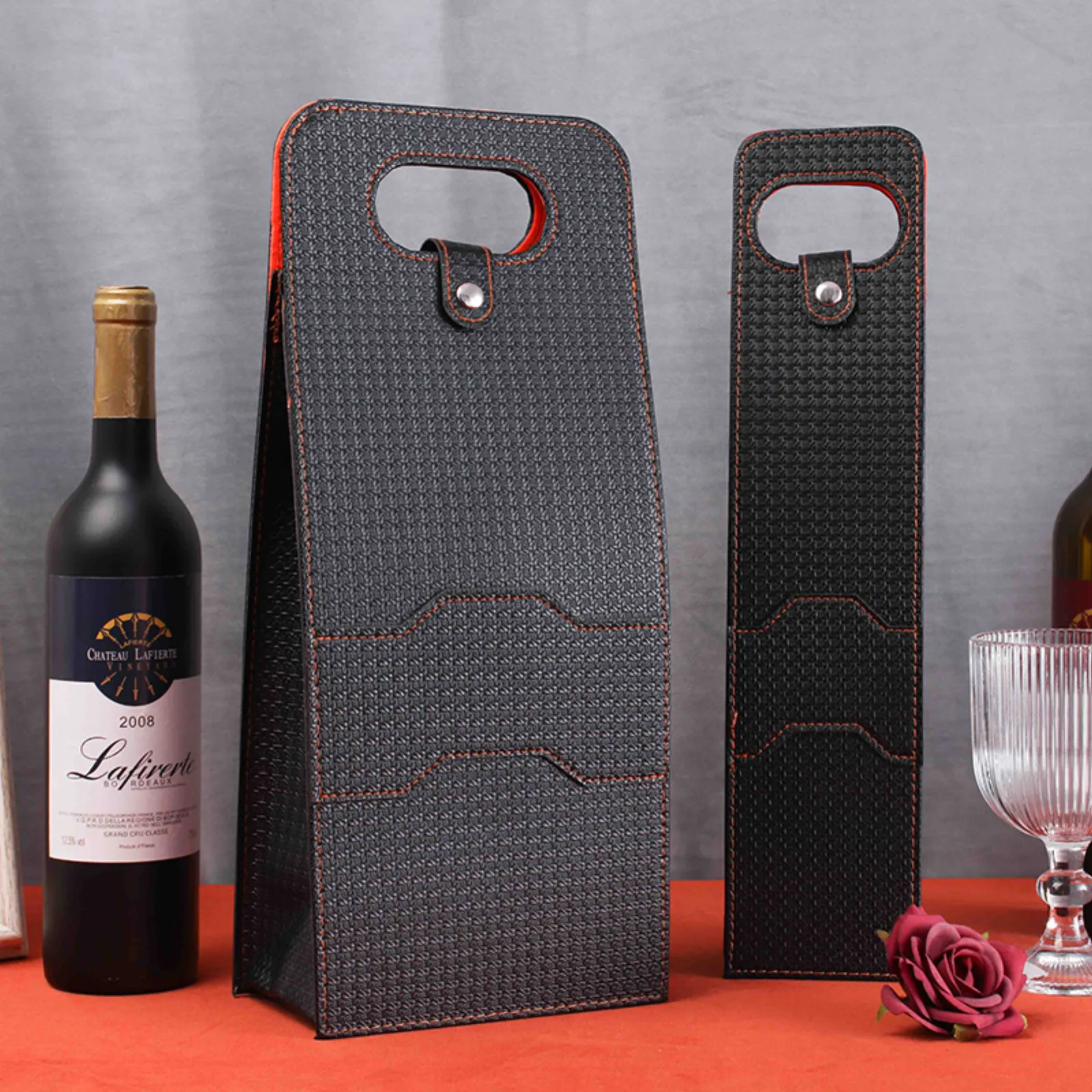 Luxury Leather Wine Bags 5