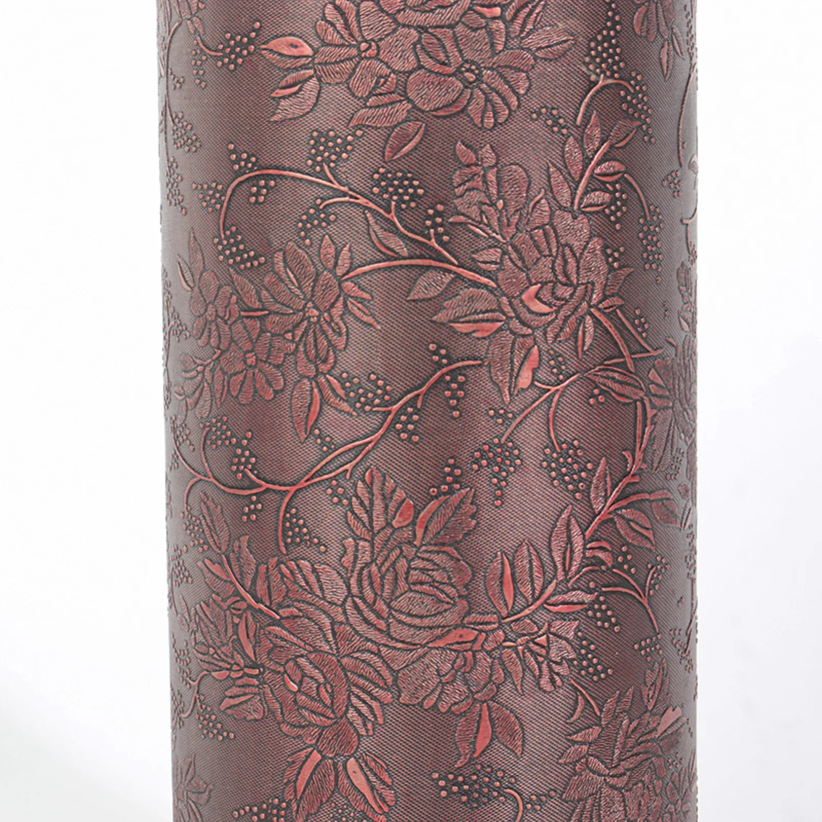 Cylindrical Wooden Wine Box with Velvet Lining