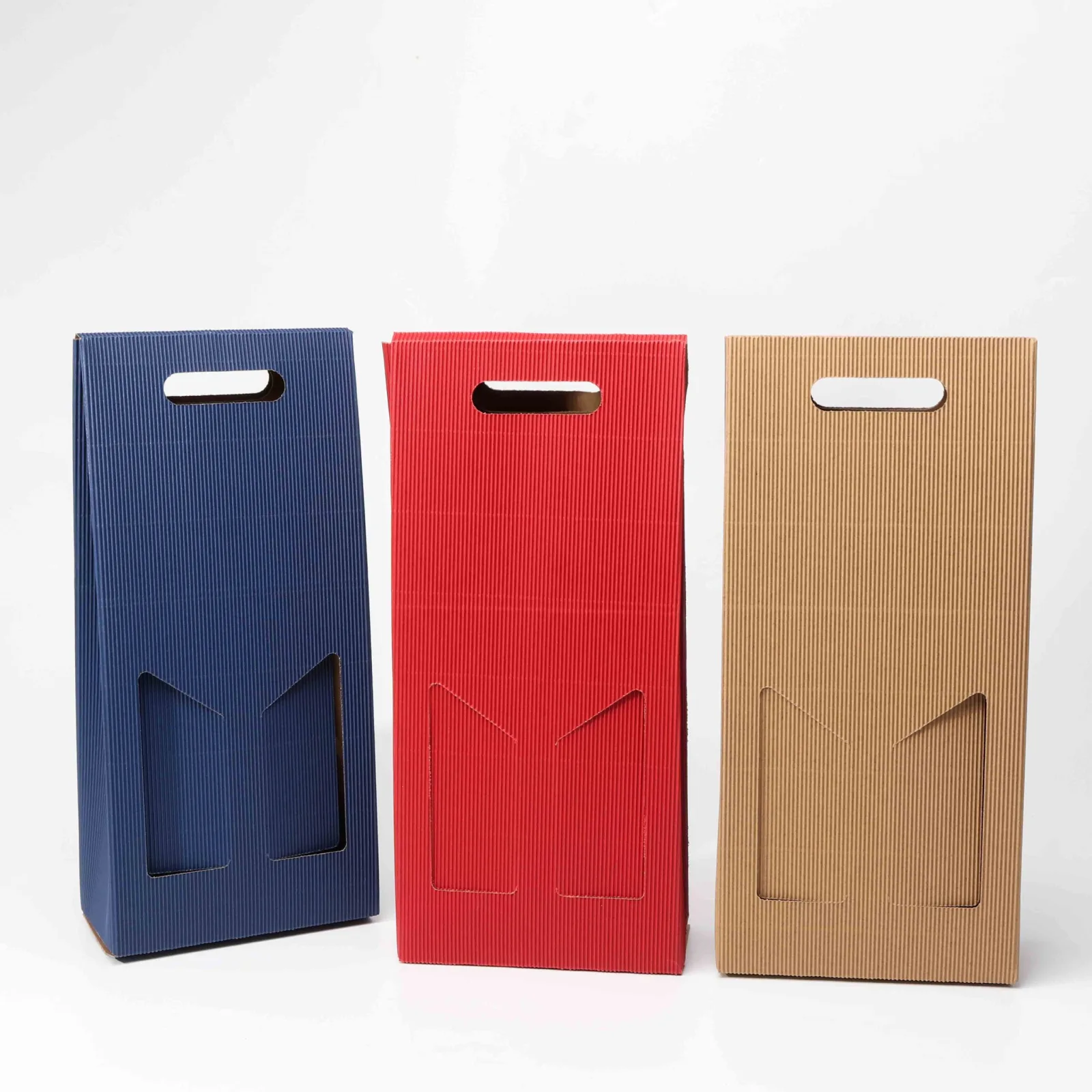 Eco-Friendly Wine Shipping Boxes with Handle, 1-3 Bottles 5